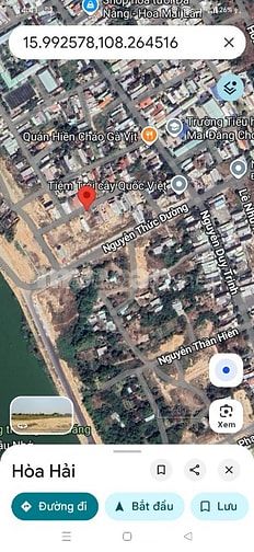 BÁN ĐẤT 125M MT ĐƯỜNG 5M5 GẦN NGUYỄN THỨC ĐƯỜNG, HOÀ HẢI, NGŨ HÀNH SƠN