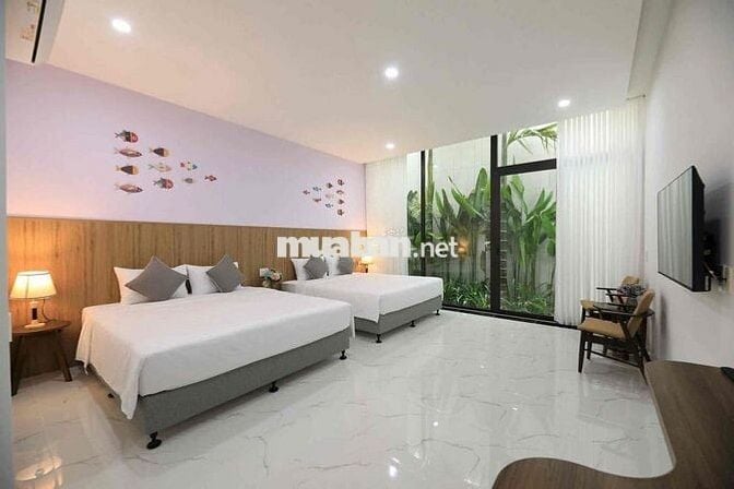 CHO THUÊ VILLA SÂN VƯỜN MỚI 100% GẦN BIỂN PHAMH VĂN ĐỒNG