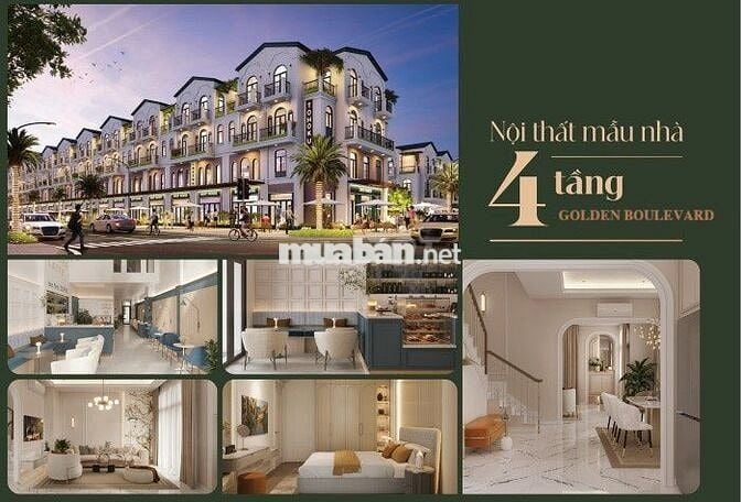 Shophouse 2 mặt 4 tầng Becamex TDC tại Đường Lê Lai, TPMới, Bình Dương