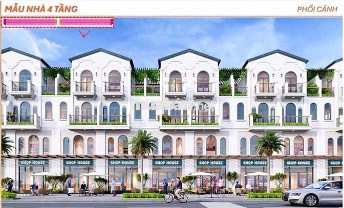 Shophouse 2 mặt 4 tầng Becamex TDC tại Đường Lê Lai, TPMới, Bình Dương