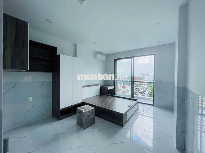 CHO THUÊ STUDIO BAN CÔNG 211 VƯỜN LÀI Q12 FULL NỘI THẤT NGAY VĂN LANG