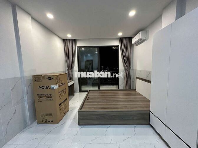 CHO THUÊ STUDIO BAN CÔNG 211 VƯỜN LÀI Q12 FULL NỘI THẤT NGAY VĂN LANG