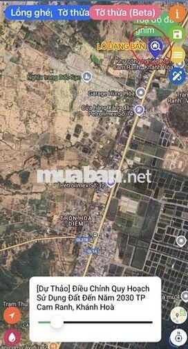 Đất nền Quốc lộ Cam Thịnh - Khánh Hoà - 13 tỉ