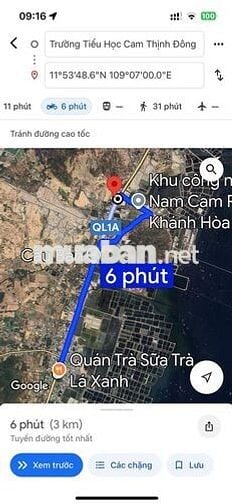 Đất nền Quốc lộ Cam Thịnh - Khánh Hoà - 13 tỉ