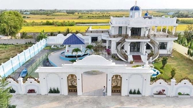 Biệt thự và đất đường DT871, Gò Công Đông. DT 4.740m2, nhà 1lầu 5PN