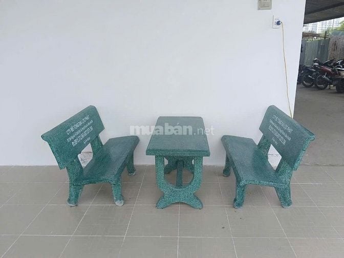 Bộ bàn ghế đá xanh lá HCM 0943 246 144