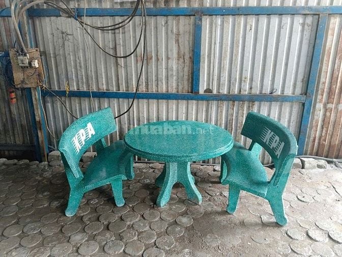 Bộ bàn ghế đá xanh lá HCM 0943 246 144