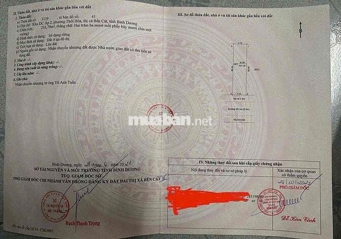 Chính Chủ Đất khu K Mỹ Phước 3 - 7,7x– 30sổ riêng, giá 2tỷ5xx