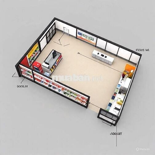 Nhà 2 tầng mặt tiền Núi Thanh ngang 7m1