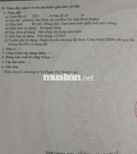 Đất Gần QL13 – Trung Tâm Bến Cát Chỉ 1 TỶ 1xx, Sổ Sẵn, Mua Là Lời!