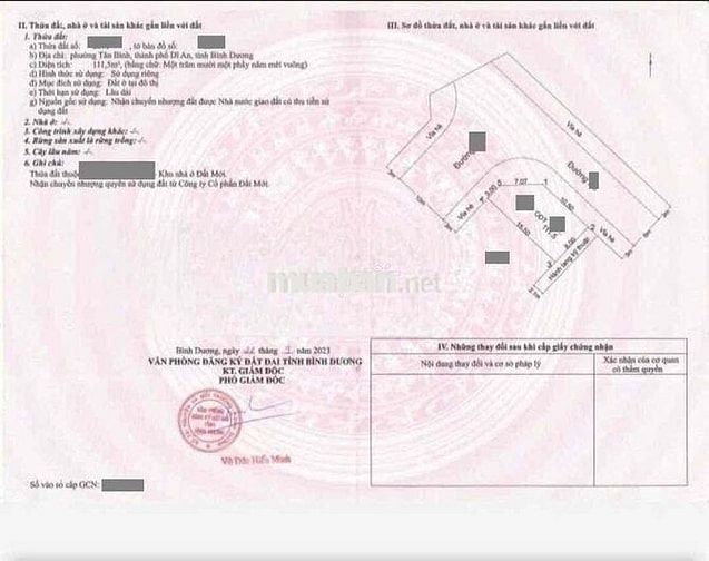 Đất góc 2 mặt tiền KDC Đất mới, phường Tân Bình, Tp Dĩ An