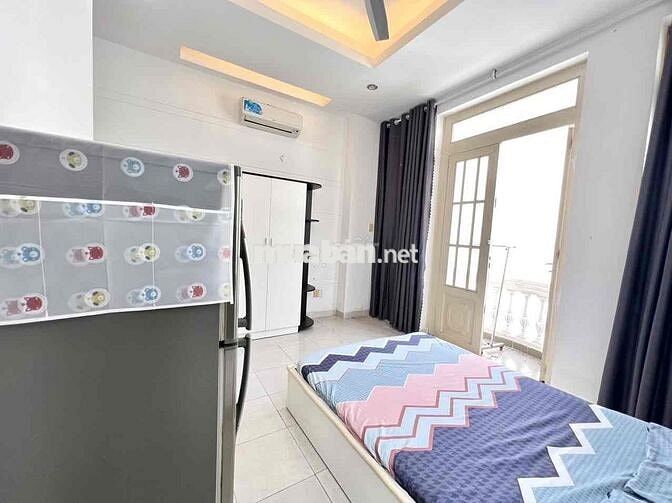 🔥PHÒNG STUDIO BAN CÔNG FULL NỘI THẤT_KHU SÂN BAY_GẦN CV HOÀNG VĂN THỤ