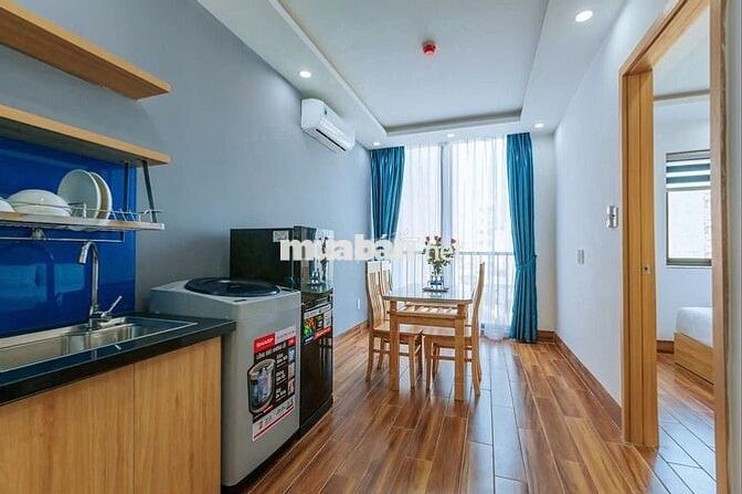 CHO THUÊ CĂN HỘ 1 PHÒNG NGỦ CÓ BAN CÔNG FULL NỘI THẤT KHU AN THƯỢNG