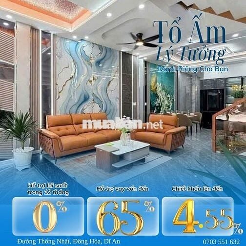 NHÀ PHỐ DĨ AN GẦN CỤM 5.000 CĂN HỘ BCONS