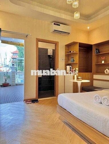Căn hộ 1PN ban công view bờ kè thoáng mát, full nội thất, máy giặt