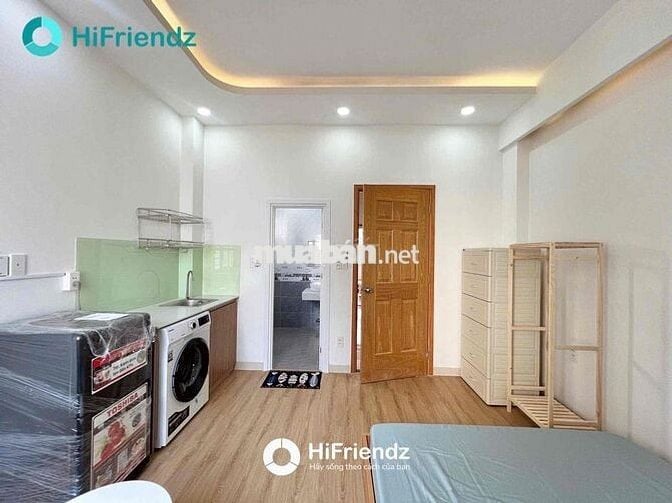 💫STUDIO BAN CÔNG NGAY NGÃ TƯ BỐN XÃ - FULL NT MÁY GIẶT RIÊNG