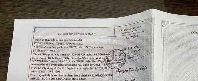 Cc gửi bán nhà hxh p14 bình thạnh giá 32 tỷ 