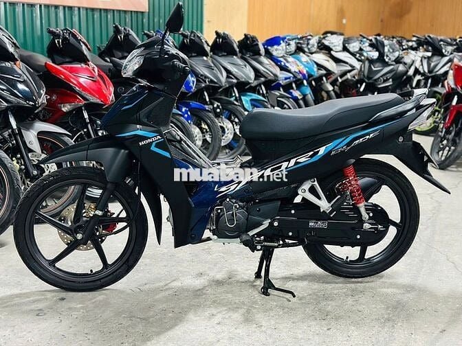 XE MÁYTHANH TÙNG_WAVE BLADE ĐEN SẦN VÀNH ĐÚC