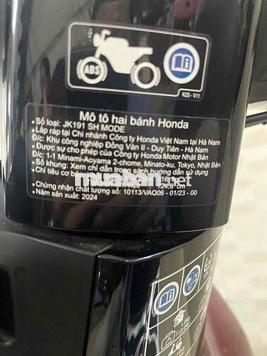 SH MODE 2024 9 CHỦ ABS HỖ TRỢ GÓP OĐ CÓ GL ĐỖI XE