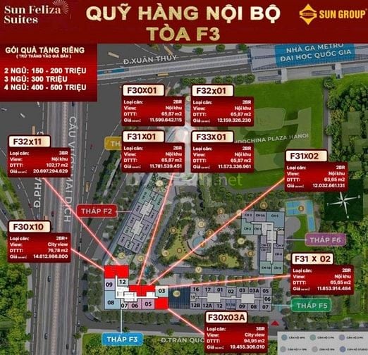 ĐỘC QUYỀN QUỸ CĂN NGOẠI GIAO 1PN+, 2PN, 3PN, 4PN, CĂN GÓC