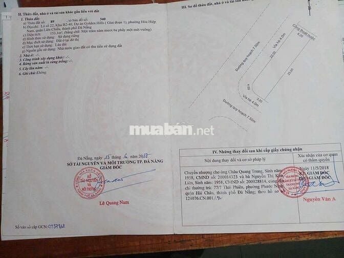 Lô Góc . Biệt thự khu A2 golden hills. Cực đẹp .giá mềm