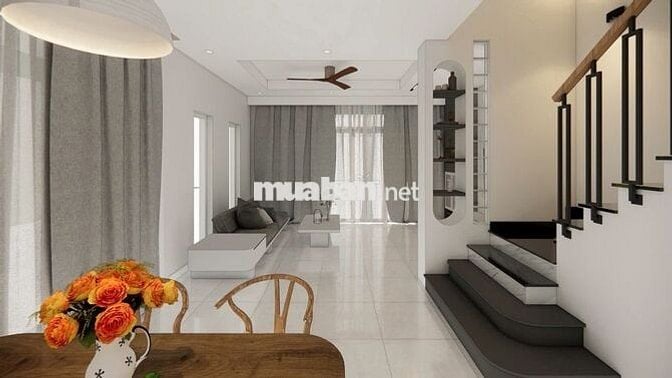 Cho thuê nhà phố liền kề Ecolake Mỹ Phước căn góc 6PN, FULL nội thất