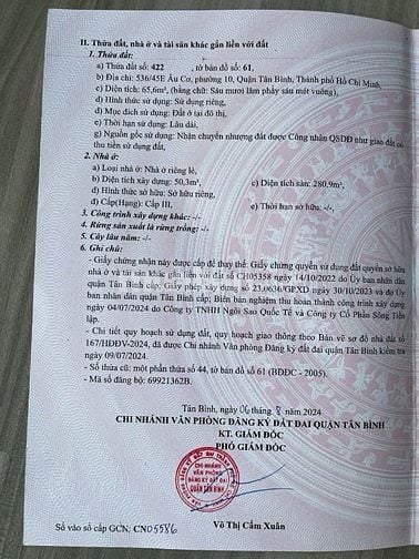 Bán 2 nhà CHDV mới cất đang khai thác full phòng, Âu Cơ, Tân Bình