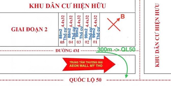 NỀN THỔ CƯ ĐƯỜNG Ô TÔ GẦN QUÓC LỘ 50 SAU TRỤ SỞ TIẾP DÂN TỈNH