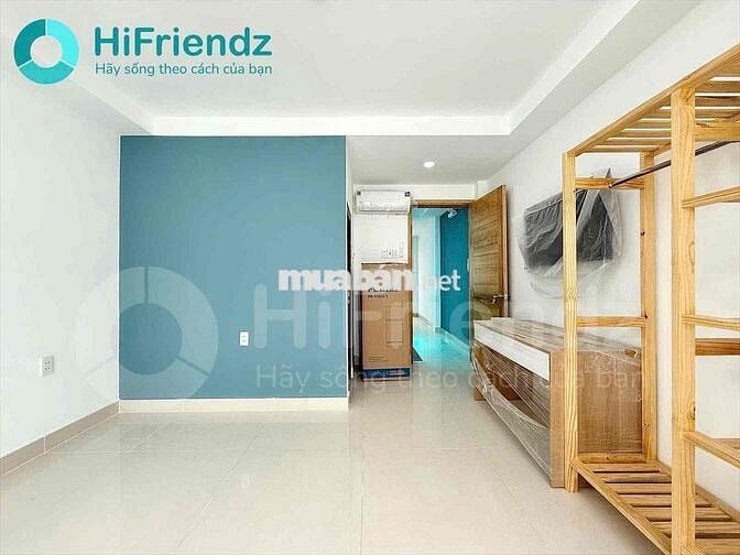 1 PHÒNG NGỦ BANCÔNG TÁCH BẾP FULL NỘI THẤT_KHU BIỆT THỰ _VƯỜN LÀI Q.12