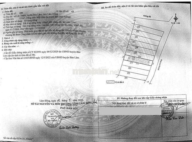 Ngân hàng thanh lý 3 lô đất liền kề tại Lộc Thành, Bảo Lâm, Lâm Đồng