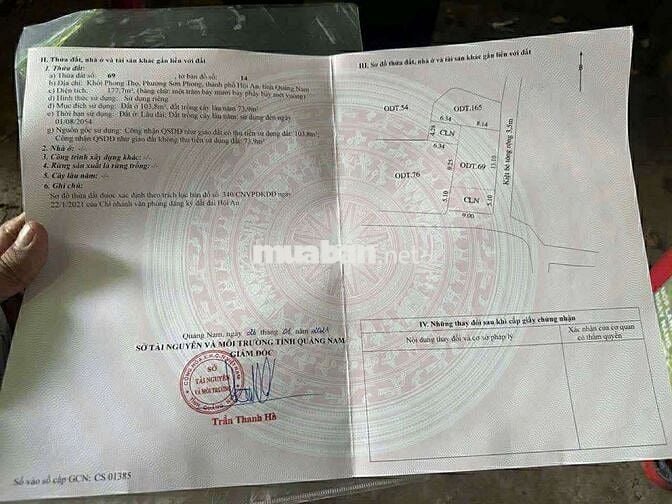 180m2 kiệt trung tâm sát phố Nguyễn Duy Hiệu Sơn Phong Hội An