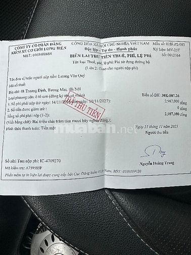 Xe ít đi bảo hành thay dầu trong hãng. Nguyên bản không ngập nước 