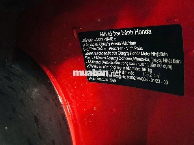 XE MÁYTHANH TÙNG_WAVE A110 ĐỎ CỜ BIỂN 36 2025