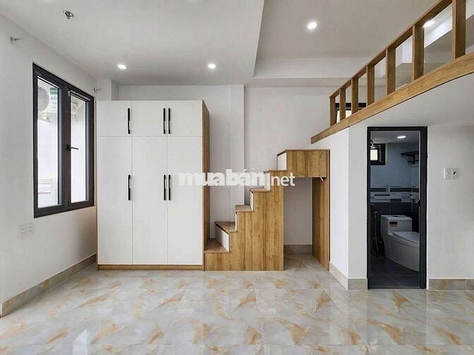 Căn hộ mới xây ngay ngã 4 Bốn Xã - Duplex bancol, full nội thất + mgr
