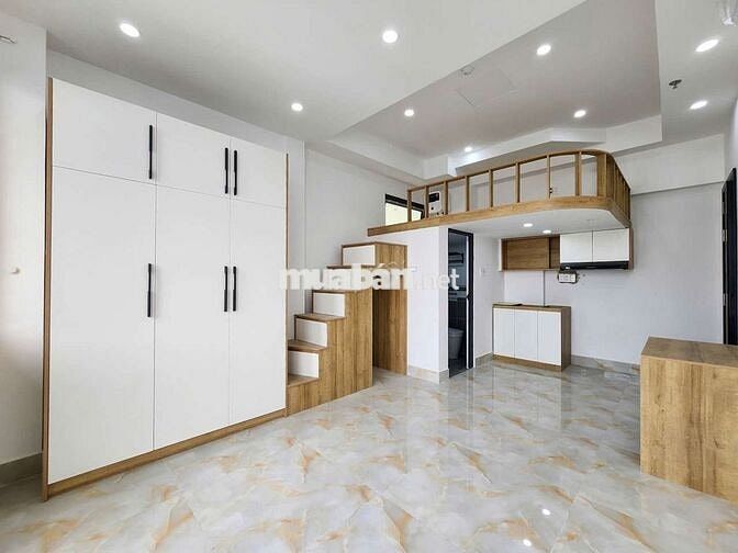 Căn hộ mới xây ngay ngã 4 Bốn Xã - Duplex bancol, full nội thất + mgr