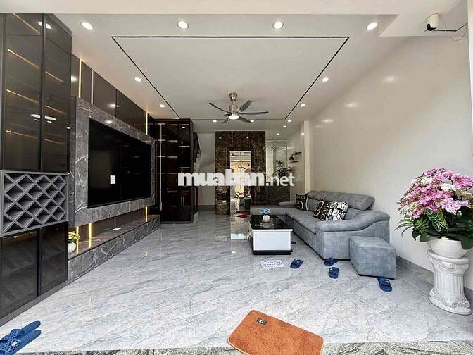 BÁN NHÀ ĐÀM QUANG TRUNG 46m²6 TẦNG THANG MÁY ,LÔ GÓC THOÁNG