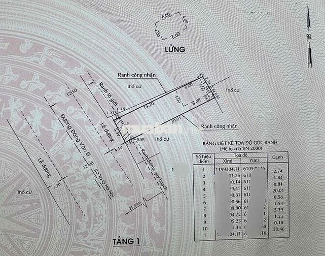 🌟 Mặt tiền 5,4m Đặng Văn Bi Thủ Đức | 110m² | HĐ thuê 60tr/th | QHXD 8