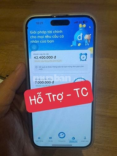 Hỗ Trợ vay Vốn chỉ cần cccd . Bao nợ xấu . Giải ngân trong ngày 