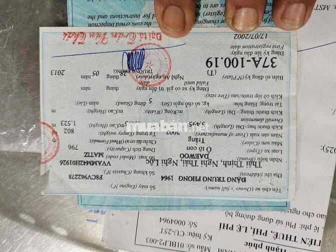 Daewoo Matiz 2002 Hatchback Số Sàn Màu Trắng