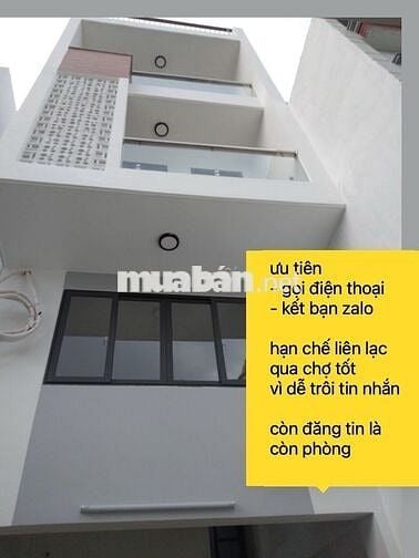 Phòng đẹp 25m2, ban công rộng, MLạnh,. Huỳnh Tấn Phát Q7. 3.2 triệu.