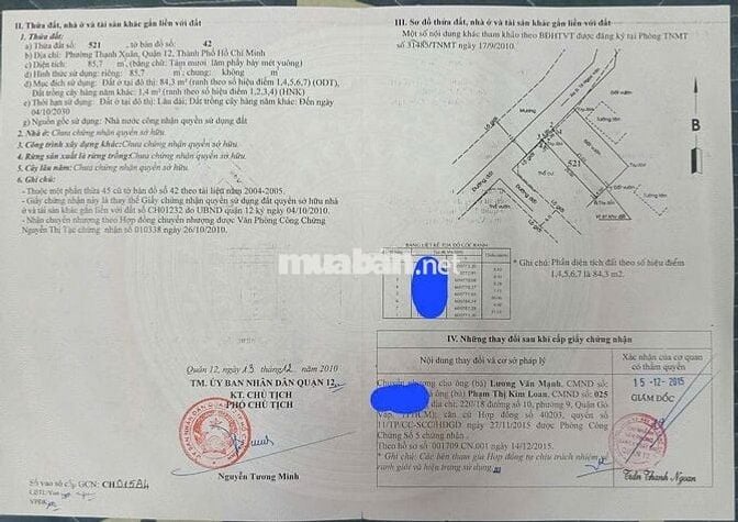 Bán Đất Mặt Tiền Rạch kinh doanh Thạnh Xuân 24 ( 86m2 ) chỉ 4,4 tỷ.