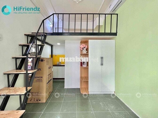 Cho thuê phòng gác có cửa sổ trời siêu bự thoáng ở được 2-3 bạn