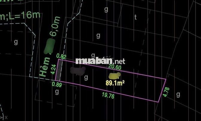 Nhà cấp 4 dt89m2 hẻm 4,5m QL1A Q. Bình Tân, gần chợ Phạm Đăng Giảng