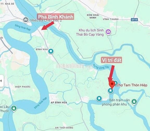 Bán đất mặt tiền đường Tam Thôn Hiệp, Cần Giờ, 700m2