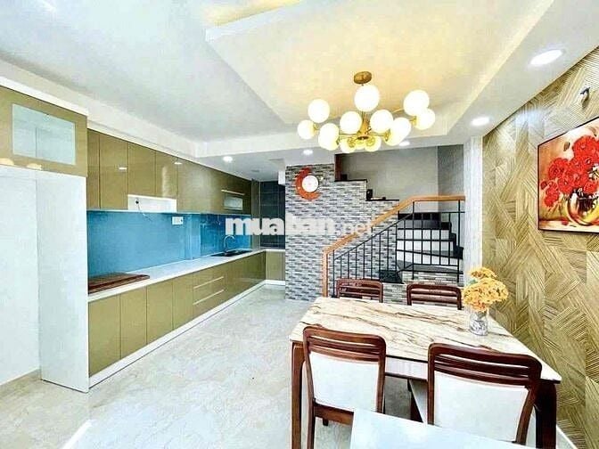 NHÀ 2 MẶT HẺM Ô TÔ 4 TẦNG 3PN4WC FULL NỘI THẤT CAO CẤP QUANG TRUNG GV