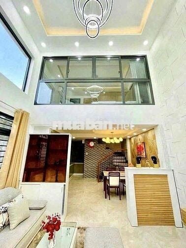 NHÀ 2 MẶT HẺM Ô TÔ 4 TẦNG 3PN4WC FULL NỘI THẤT CAO CẤP QUANG TRUNG GV