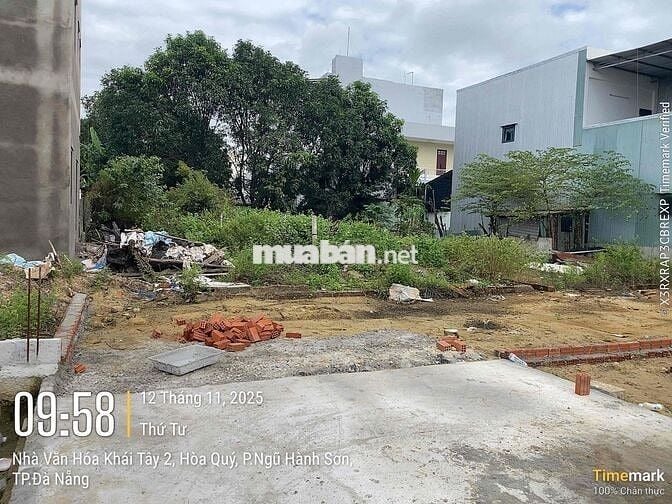 Đất kiệt 4.5m Khái Tây 2 Hoà Quý giá rẻ