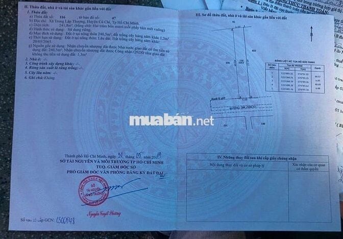 Đất Củ Chi thổ cư, SHR, rộng đẹp, hổ trợ bank