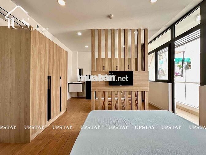 Phòng trọ 35m2 Gần Q1 có Ban công Tách bếp Full NT Mới ở Bùi Đình Túy
