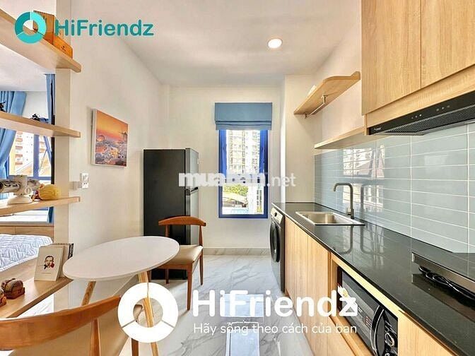 ✨️Căn hộ 1 tách bếp bancol riêng full nội thất cao cấp sát bên Q1Q2 ✨️